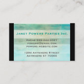 modern aangepast visitekaartje om je te personalis (Achterkant)