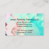 modern aangepast visitekaartje om je te personalis (Achterkant)