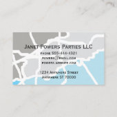 modern aangepast visitekaartje om je te personalis (Achterkant)