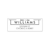 Modern | Aangepaste adresstempel Zelfinktende Stempel (Design)