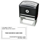 Modern aangepaste bedrijfsnaam retouradres  zelfinktende stempel (In situ)