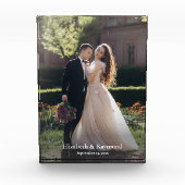 Modern aangepaste bruiloft foto (Voorkant)