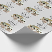 Modern aangepaste foto Vrijgezellenfeest Cadeaupapier (Hoek)