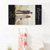 Modern aangepaste fotobruiloft spandoek (Insitu)