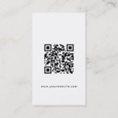 Modern aangepaste logo Social Media QR-code websit Visitekaartje (Achterkant)