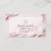 Modern aangepaste QR-code grafisch ontwerper Roos  Visitekaartje (Voorkant)