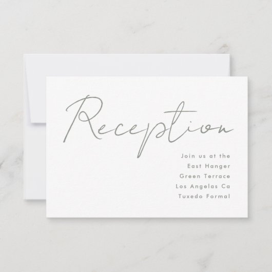 Modern aangepaste repetitie diner salie groen wit kaart (Voorkant)