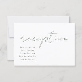 Modern aangepaste repetitie voor binnenste bruilof kaart