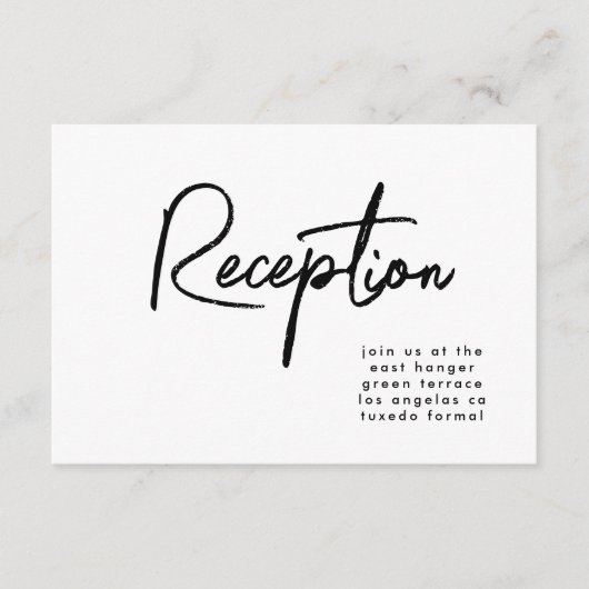 Modern aangepaste , stijlvolle bruiloft kaart (Voorkant)