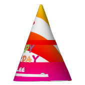 Modern aangepaste verjaardagsnaam Schattige cool k Feesthoedjes (Rechts)