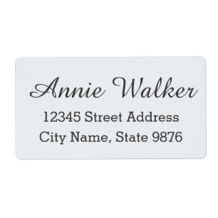 Modern aangepaste verzendlabel - Clear Snow White