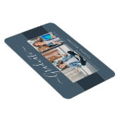 Modern | Aankondiging Afstudeerder foto Elegant 2 Magneet (Rechterzijde)