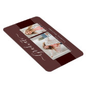Modern | Aankondiging Afstudeerder foto Elegant 2 Magneet (Rechterzijde)