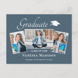 Modern | Aankondiging van het Afstuderen van Elega Briefkaart