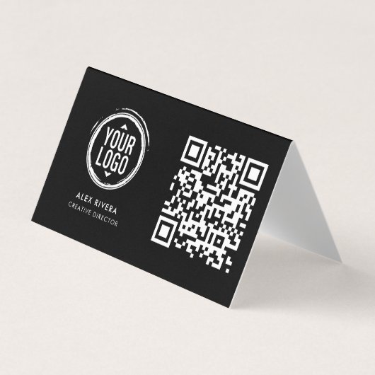 Modern aannemer Visitekaartje met aangepaste Logo (Voorkant)