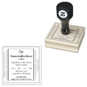 Modern aanpasbaar huisvoedsel rubberstempel (Gestempeld)