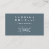 Modern aantrekkelijk Monogram standaard Visitekaar Visitekaartje (Achterkant)