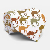 Modern aards kameel patroon stropdas (Opgerold)