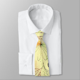 Modern Abstrac Business Pattern Yellow Stropdas