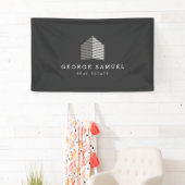 Modern Abstract Aangepast Huis Logo Makelaar Spandoek (Insitu)