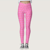 MODERN abstract aantrekken in lichtroze - Leggings (Voorkant)