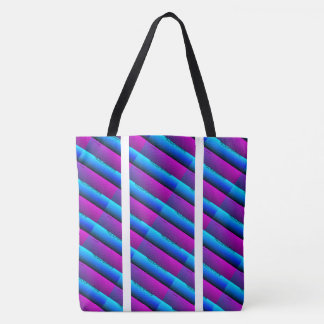 MODERN abstract aantrekken in lichtwit paars blauw Tote Bag