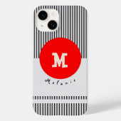 Modern abstract aesthetic minimal Monogram Case-Mate iPhone Case (Achterkant)