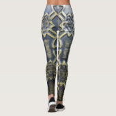 Modern abstract Afrikaans patroon Leggings (Achterkant)