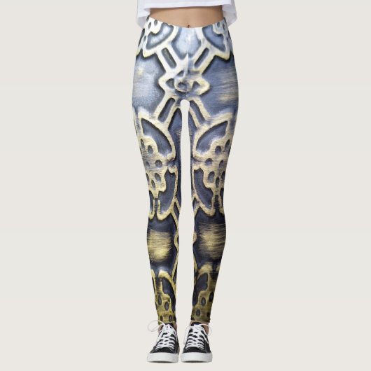 Modern abstract Afrikaans patroon Leggings (Voorkant)