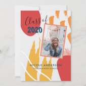 Modern Abstract Afstuderen penseelstreek Kaart (Voorkant)