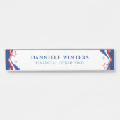 Modern Abstract Amerikaans vlagontwerp Deurbordje (Voorkant)