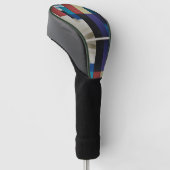 Modern Abstract Architectural Color-Block Golf Golfheadcover (Schuin)