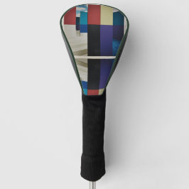 Modern Abstract Architectural Color-Block Golf Golfheadcover