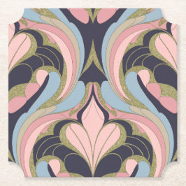 Modern Abstract Art Goud Onderzetter