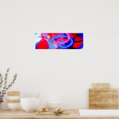 Modern Abstract Art Panoramisch Poster (Keuken)