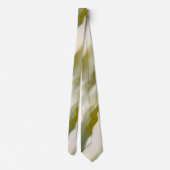 Modern Abstract Art Patroon Groene Golven Stropdas (Achterkant)