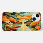 Modern Abstract Art phone case (Achterkant (horizontaal))