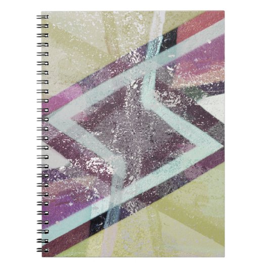 Modern Abstract Art Spiraalschrift Notitieboek (Voorkant)
