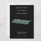 Modern Abstract Art – White Line Circle Design Save The Date (Voorkant)