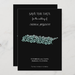 Modern Abstract Art – White Line Circle Design Save The Date