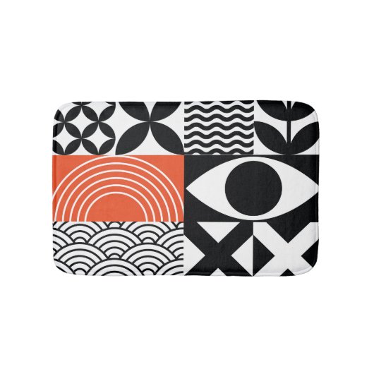 Modern Abstract: Artistiek Design Canvas. Badmat (Voorkant)