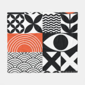 Modern Abstract: Artistiek Design Canvas. Fleece Deken (Voorkant (Horizontaal))