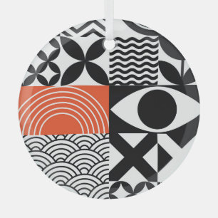 Modern Abstract: Artistiek Design Canvas. Glas Ornament