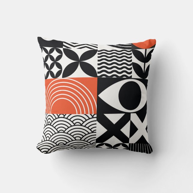 Modern Abstract: Artistiek Design Canvas. Kussen (Voorkant)