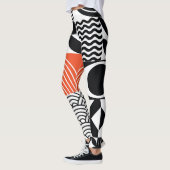 Modern Abstract: Artistiek Design Canvas. Leggings (Links)