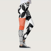 Modern Abstract: Artistiek Design Canvas. Leggings (Rechts)