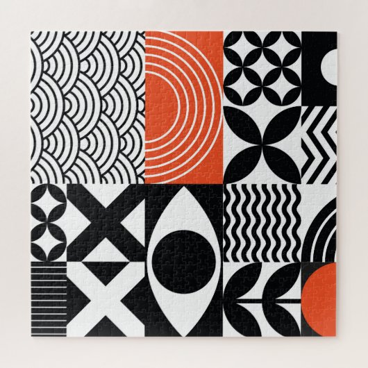 Modern Abstract: Artistiek Design Canvas. Legpuzzel (Horizontaal)