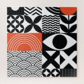 Modern Abstract: Artistiek Design Canvas. Legpuzzel (Verticaal)