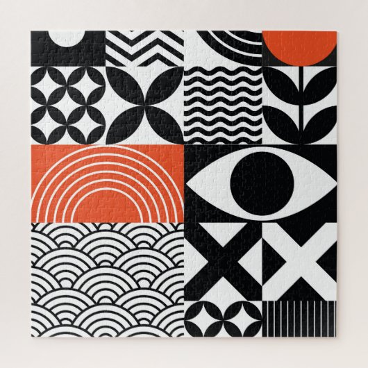 Modern Abstract: Artistiek Design Canvas. Legpuzzel (Verticaal)