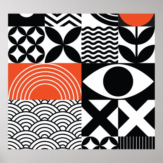 Modern Abstract: Artistiek Design Canvas. Poster (Voorkant)